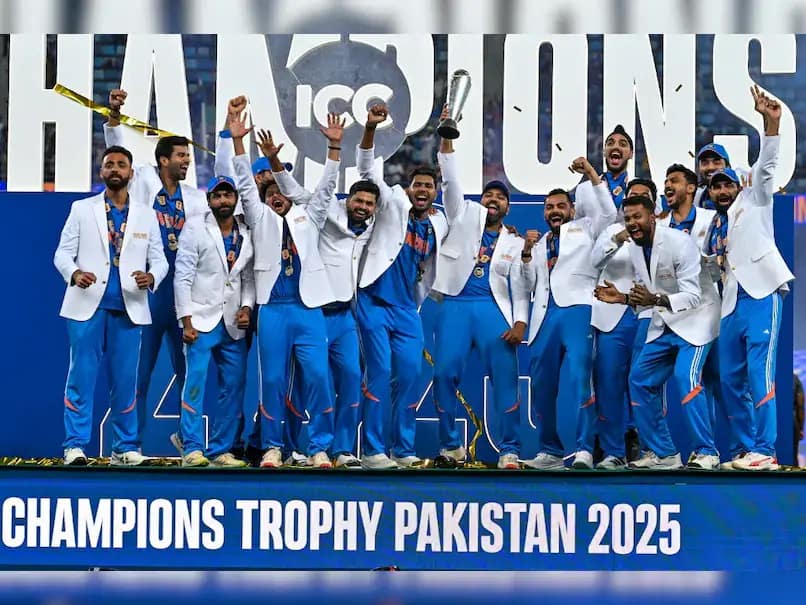 champions trophy 2025 winner India at Dubai Stadium