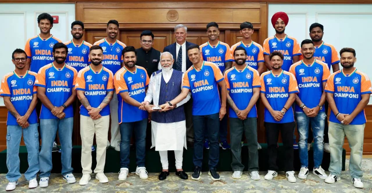 Rahul Dravid meeting with PM Modi